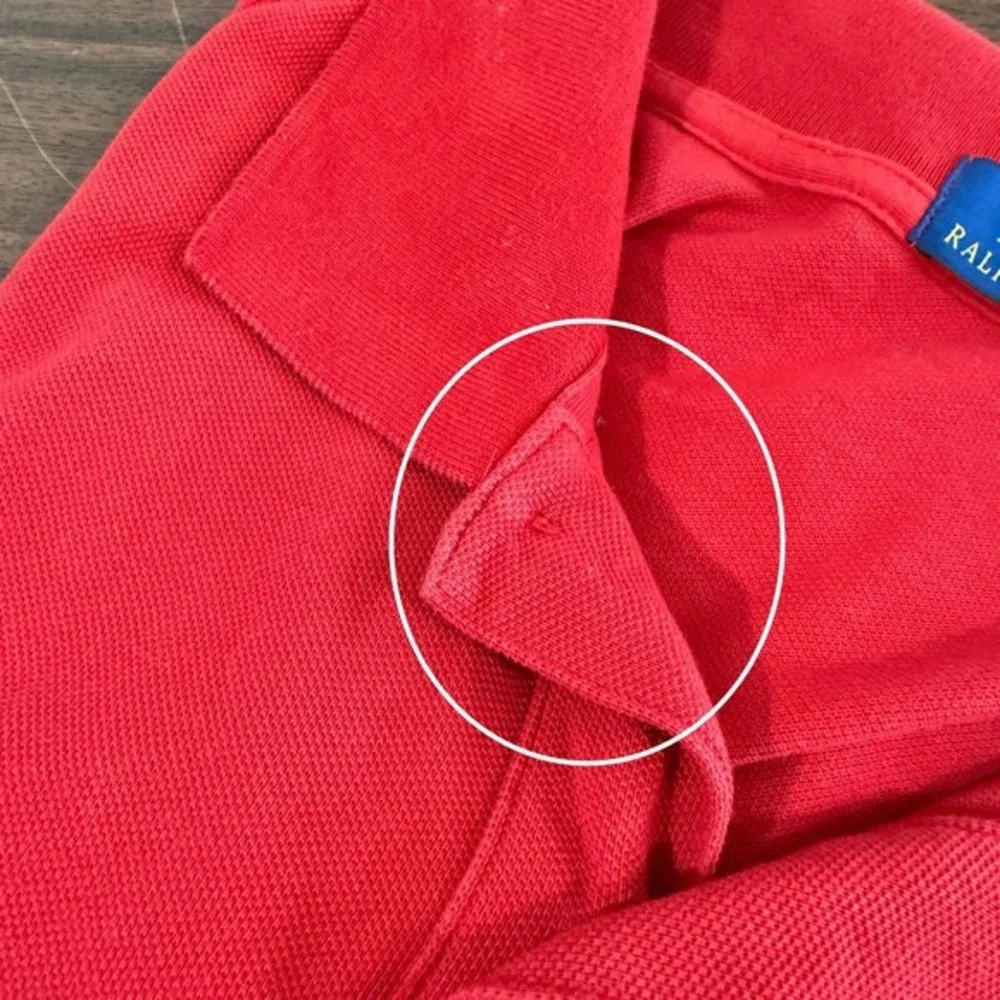 Polo Ralph Lauren Mens 3XB Pre-Owned‎ Red Classic Fit Short Sleeve Polo Shirt